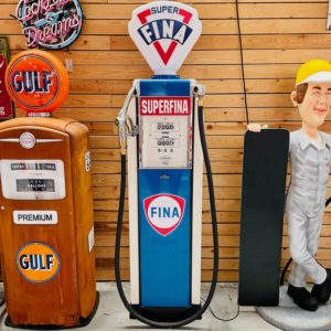 Pure Fina Satam authentic gas pump from 1950.
