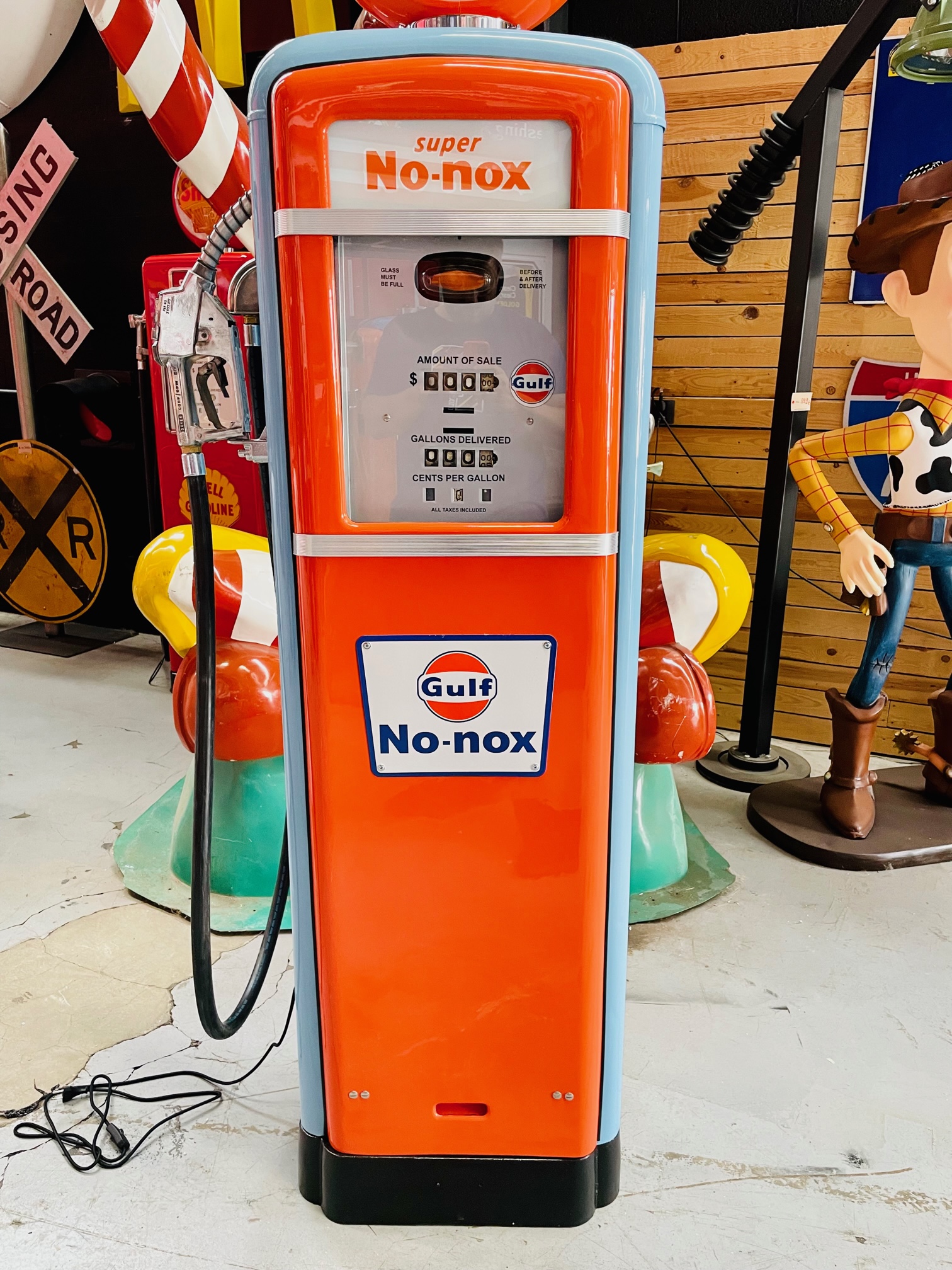 Point Home Armoire à CD Look Rétro « Pompe à Essence