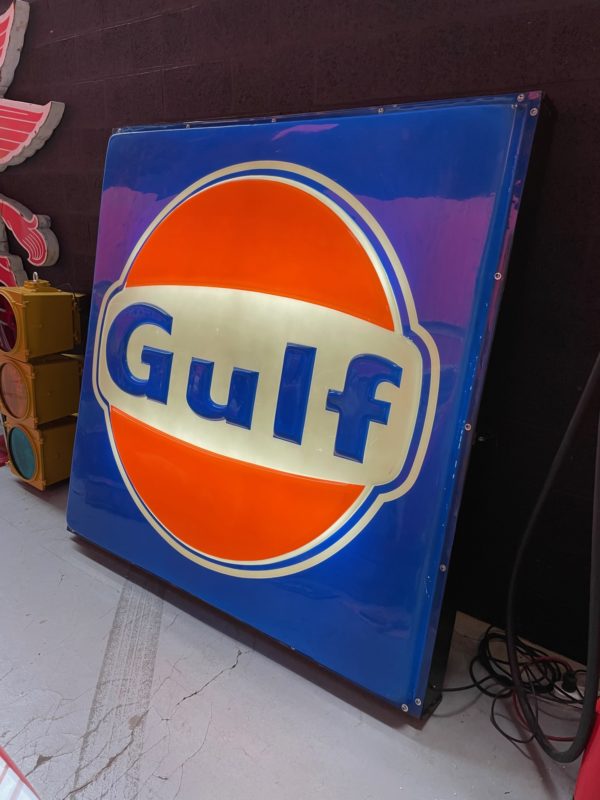 Enseigne lumineuse Gulf américaine 180cm