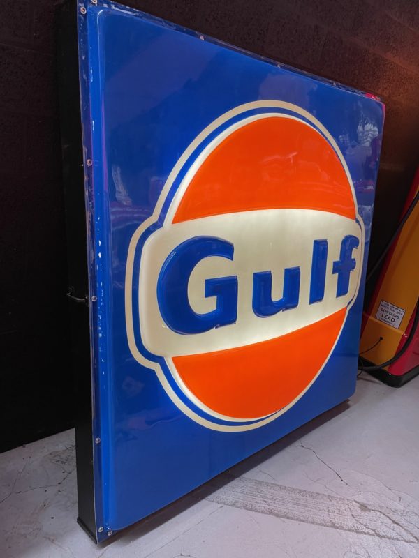 Enseigne lumineuse américaine gulf 1,8m