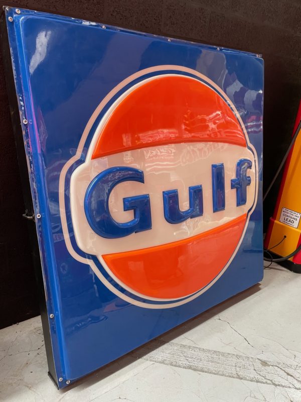 Enseigne lumineuse américaine gulf 180cm