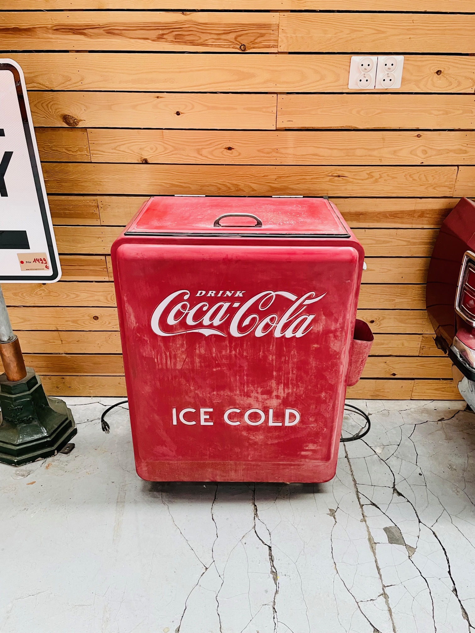Frigo, glacière Coca Cola américaine