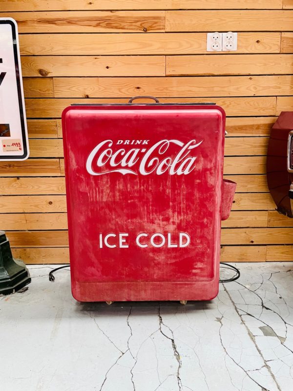 Frigo, glacière Coca Cola américaine 1950