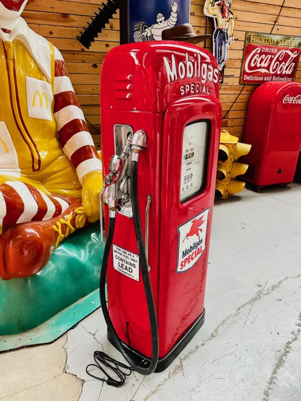Genuine restored American Mobilgas gas pump