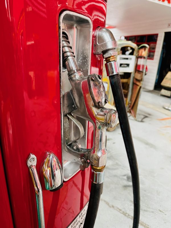 Restored American Mobilgas fuel pump
