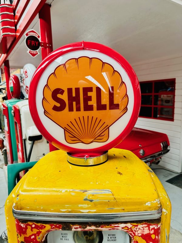 Pompe à essence américaine Shell tokheim t39 patine d'origine