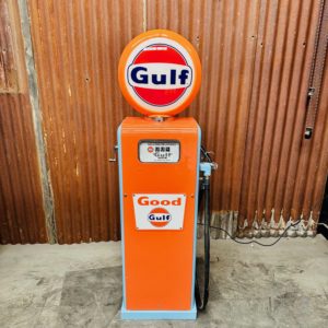 Pompe à essence Gulf gasboy américaine restaurée
