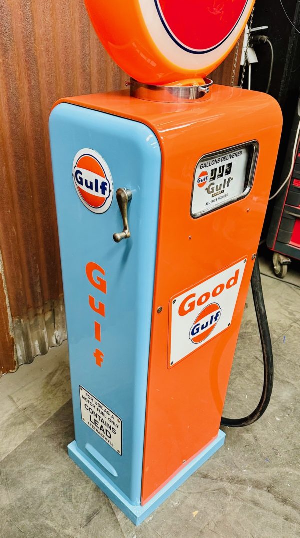 veritable Pompe à essence Gulf gasboy américaine