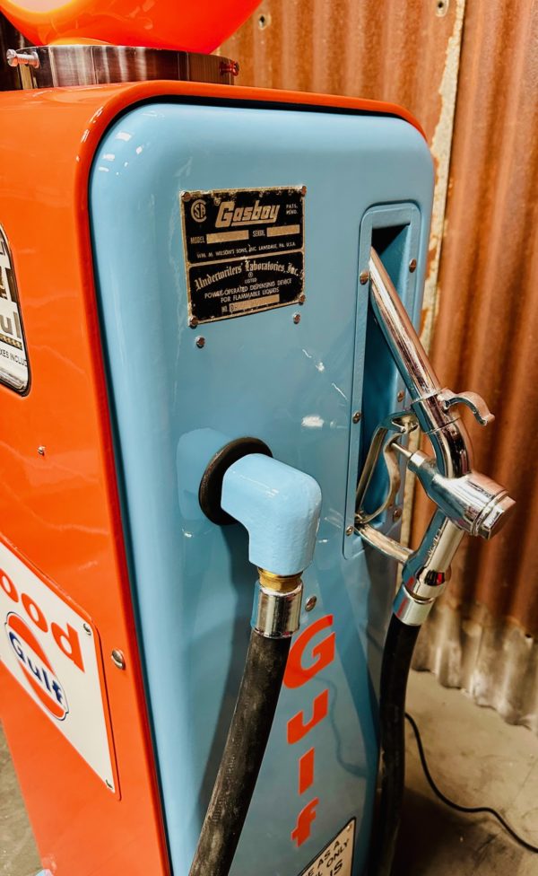 vintage Pompe à essence Gulf gasboy américaine
