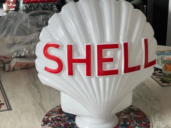 Globe Shell coquillage en verre de pompe à essence
