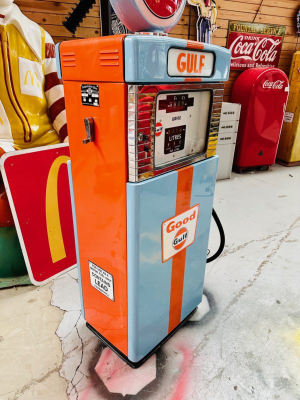 Pompe à essence Gulf Wayne 505 restaurée