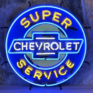 enseigne neon super Chevrolet service 60 cm