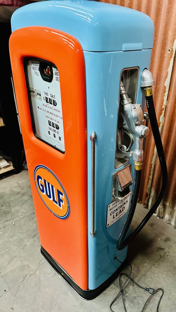 Pompe à essence Gulf martin & Swartz américaine restaurée