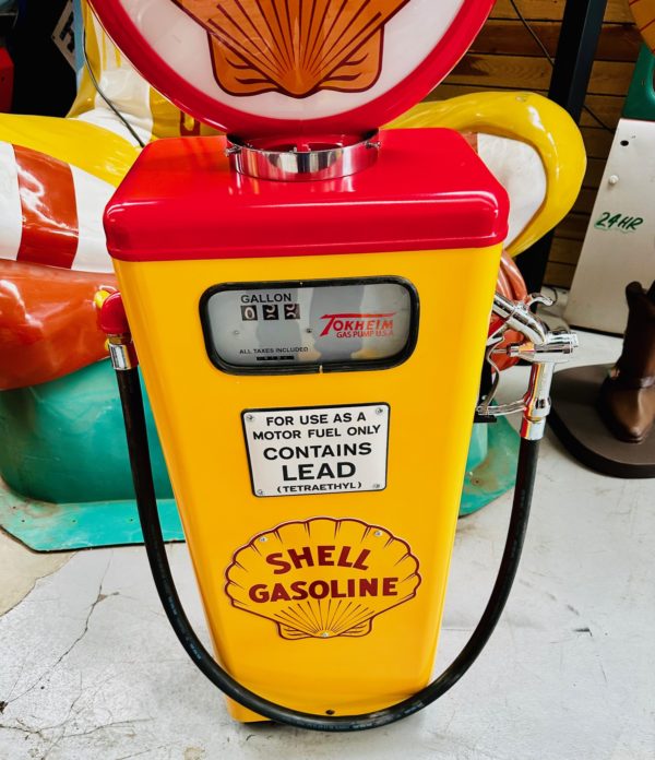 authentique Pompe à essence Américaine Shell