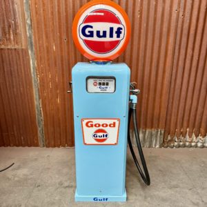 Pompe à essence Gulf gasboy américaine restaurée