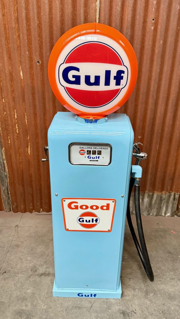 ancienne Pompe à essence Gulf gasboy américaine