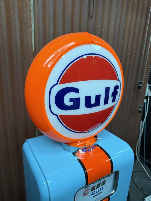 Restored American Gulf gasboy Gas Pump