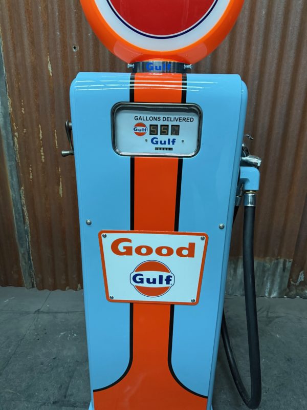 Vintage American Gulf gasboy Gas pump