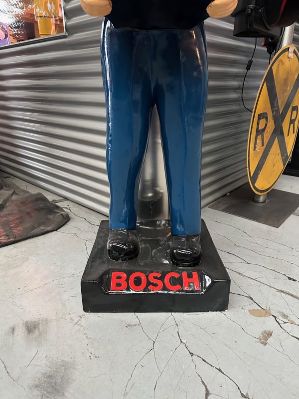 Statue vintage Bosch batterie 180cm