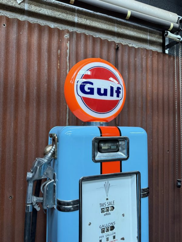 Genuine restored American Gulf Bowser Gas Pump