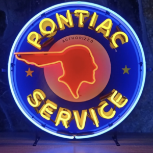 Enseigne Néon Pontiac services 60cm .