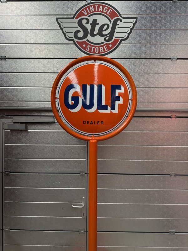 Plaque émaillée Gulf Dealer américaine