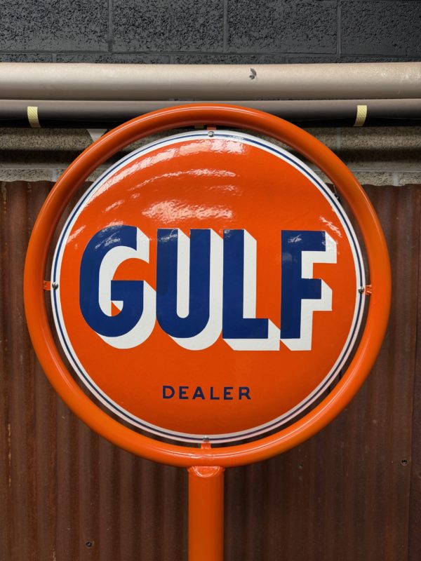 Plaque émaillée Gulf Dealer