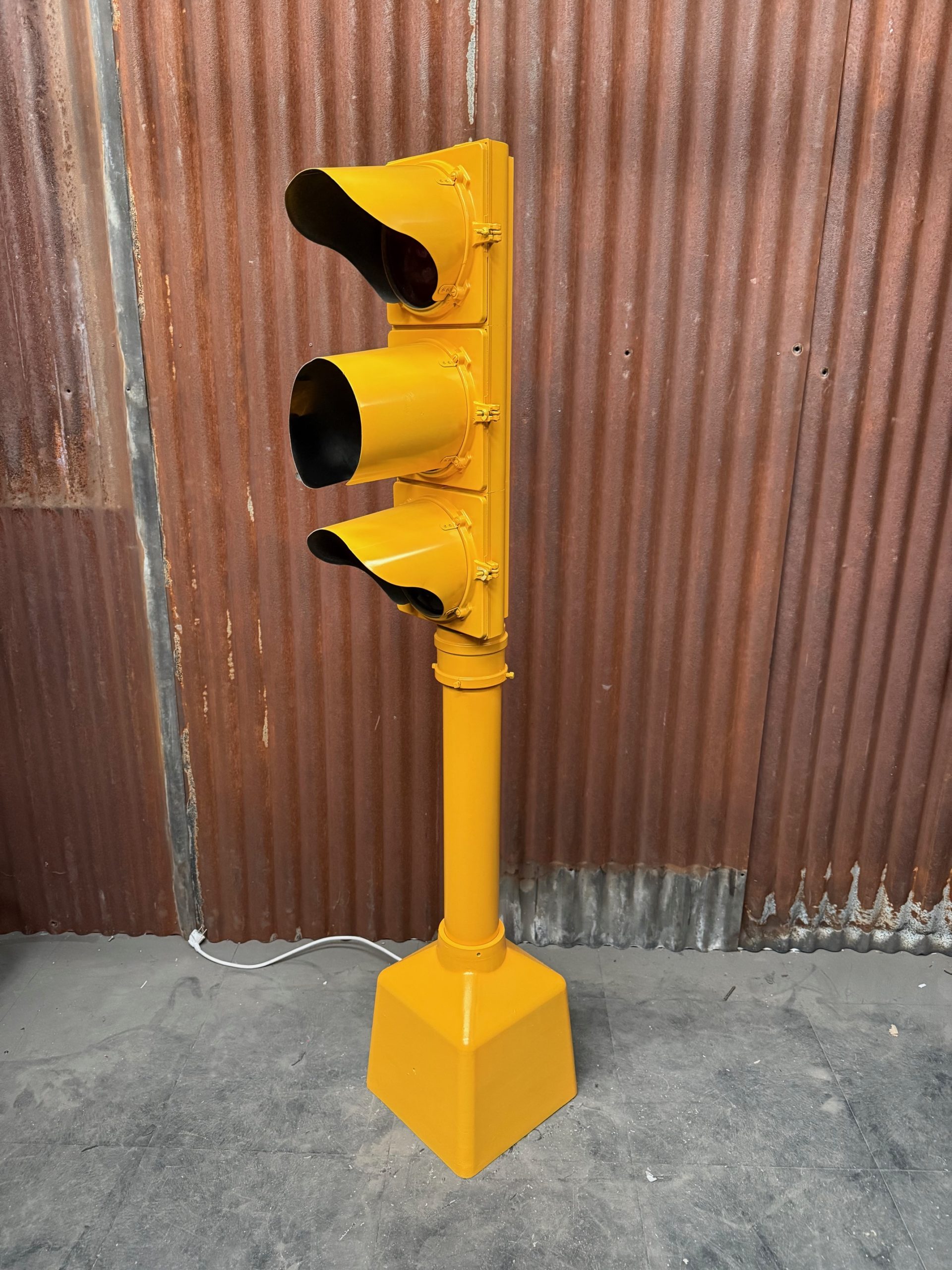 ancien Feu rouge américain Tricolore restauré ancien Feu rouge américain Tricolore restauré