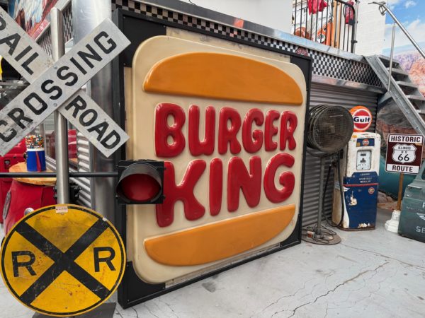 American illuminated sign Burger king