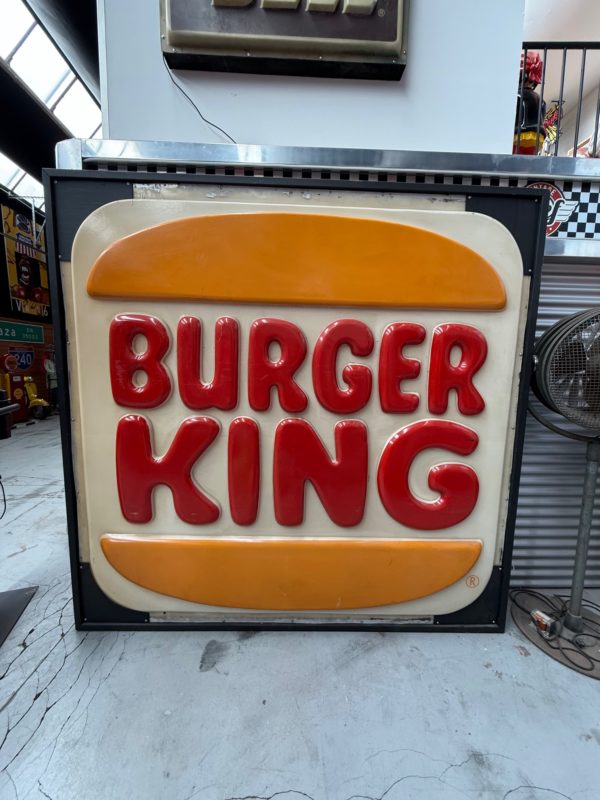 Burger king American illuminated sign 2.5 metres