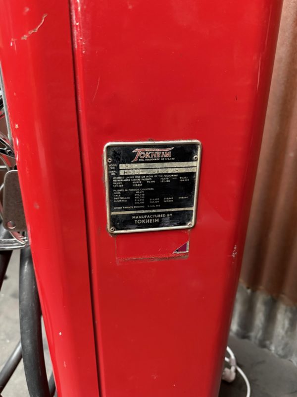 authentic American Shell gas pump