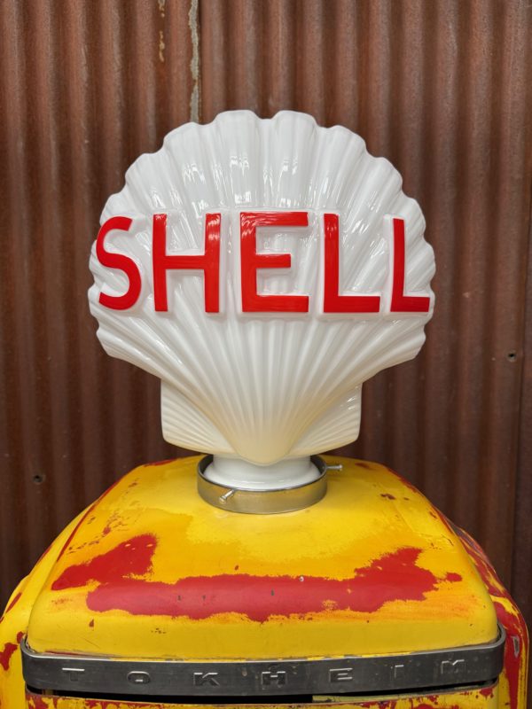 American Shell gas pump
