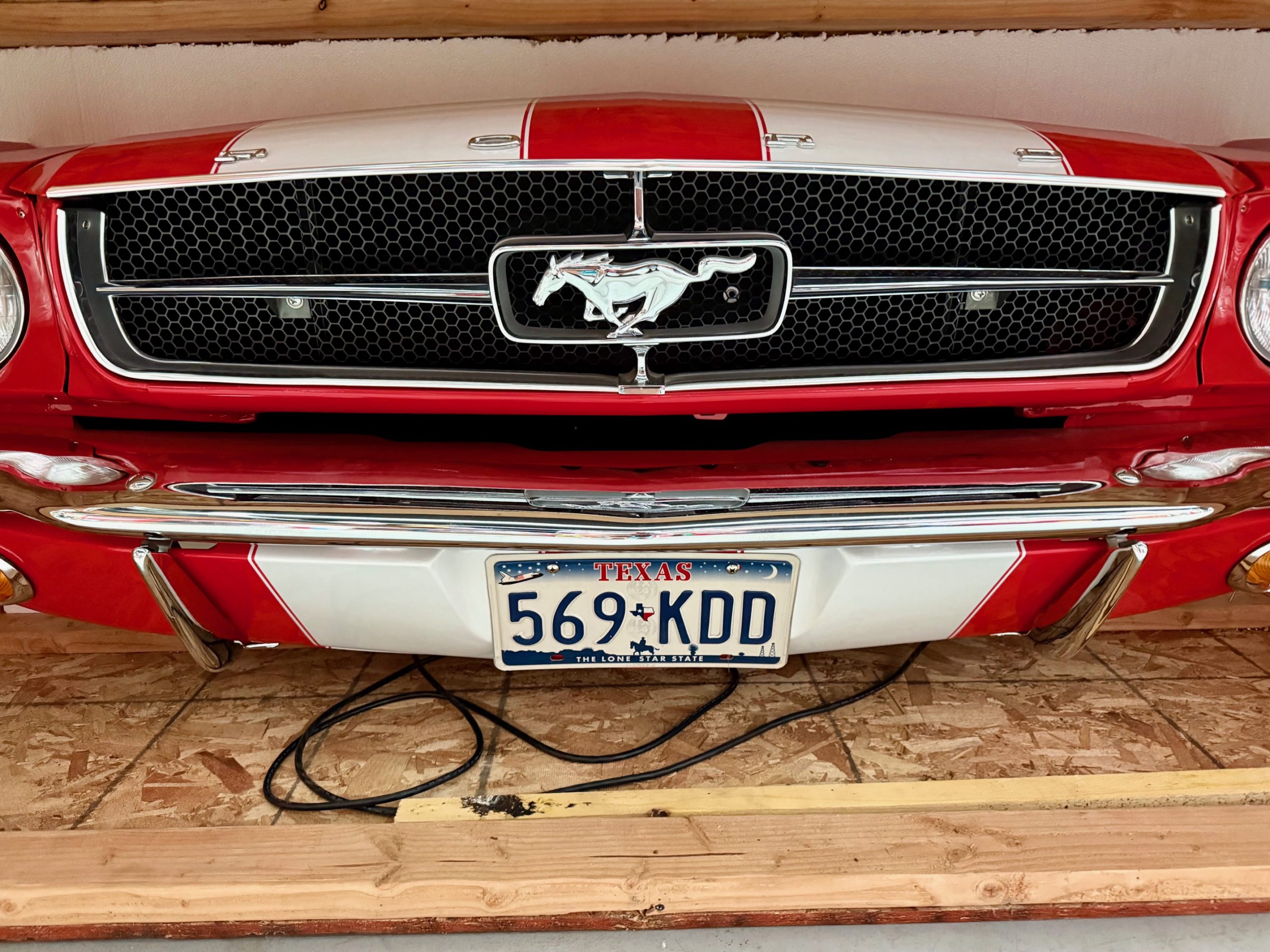 Ford Mustang 1965 car front - wall decoration Ford Mustang 1965 car front - wall decoration