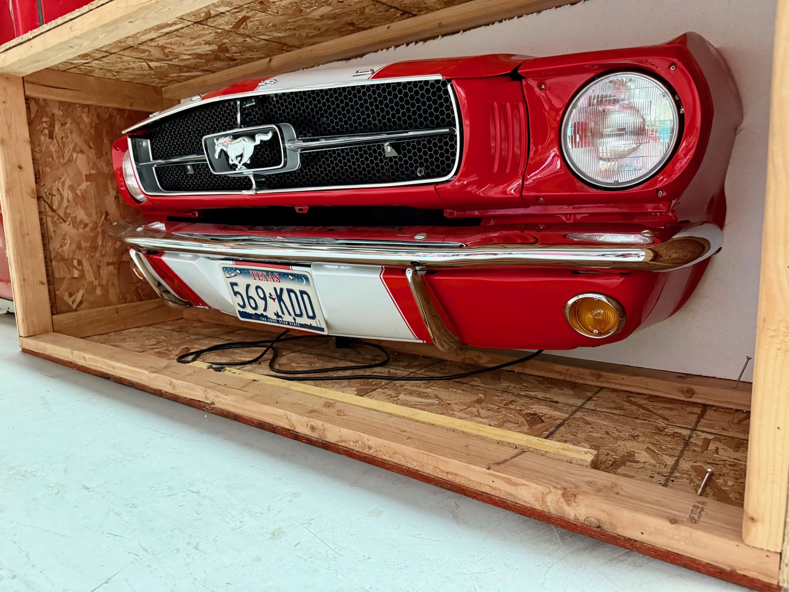 Ford Mustang 1965 car front - made of real car Ford Mustang 1965 car front - made of real car