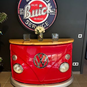 Bar réalisé à partir d'un vrai VW bus T1