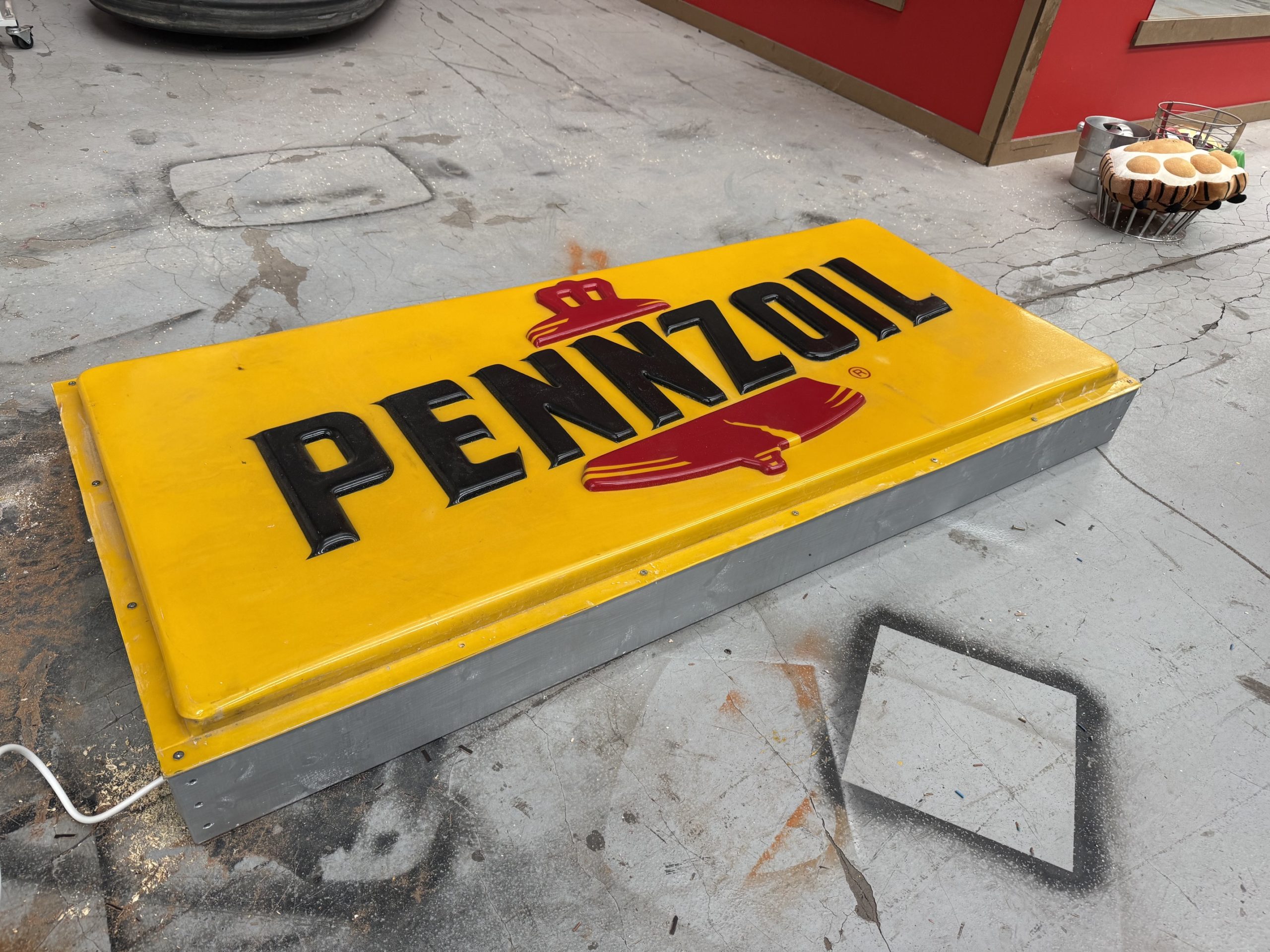 enseigne lumineuse pennzoil 1980 enseigne lumineuse pennzoil 1980
