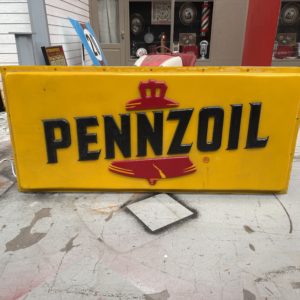 authentique enseigne lumineuse pennzoil américaine