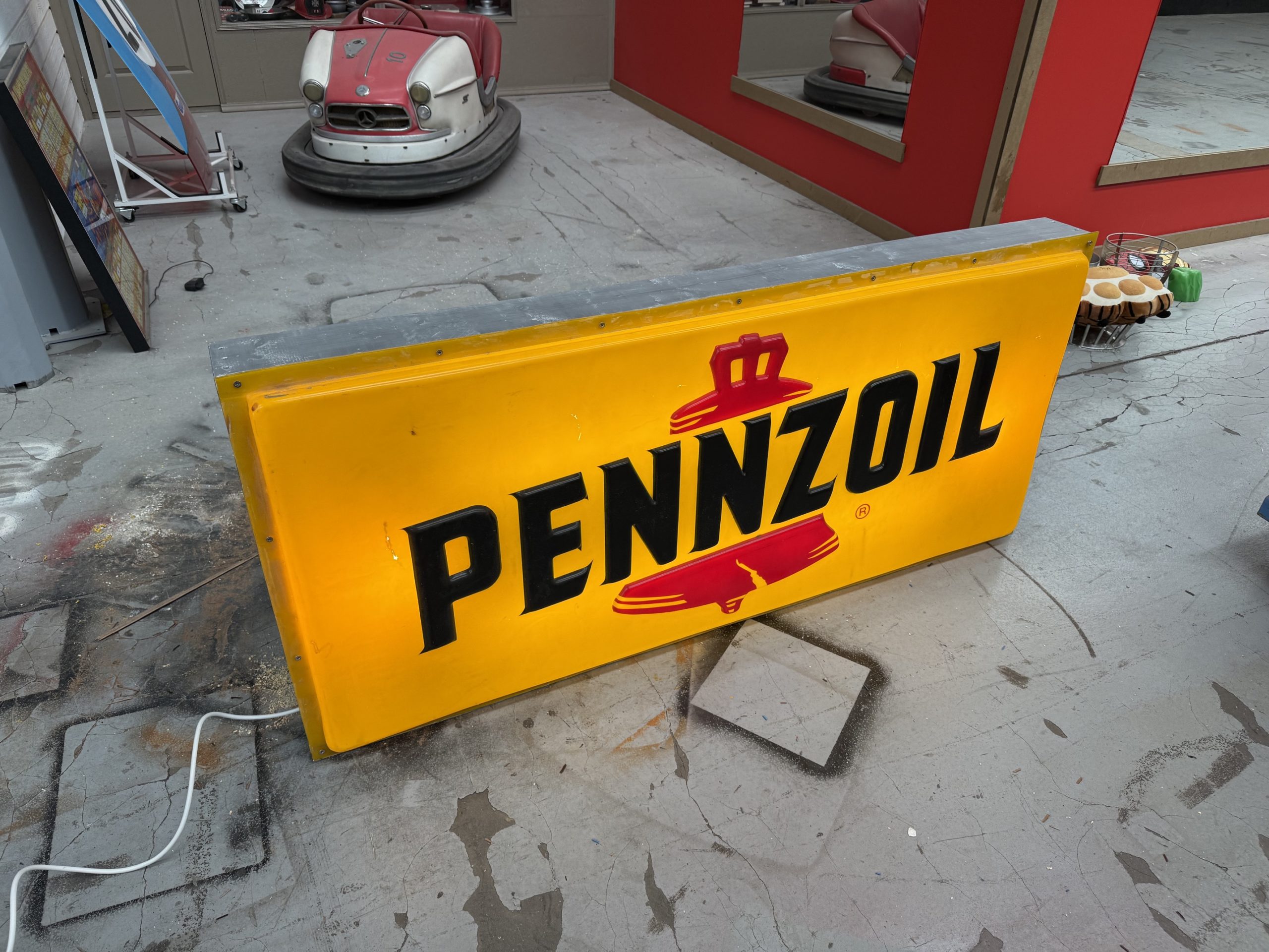 authentique enseigne lumineuse pennzoil authentique enseigne lumineuse pennzoil