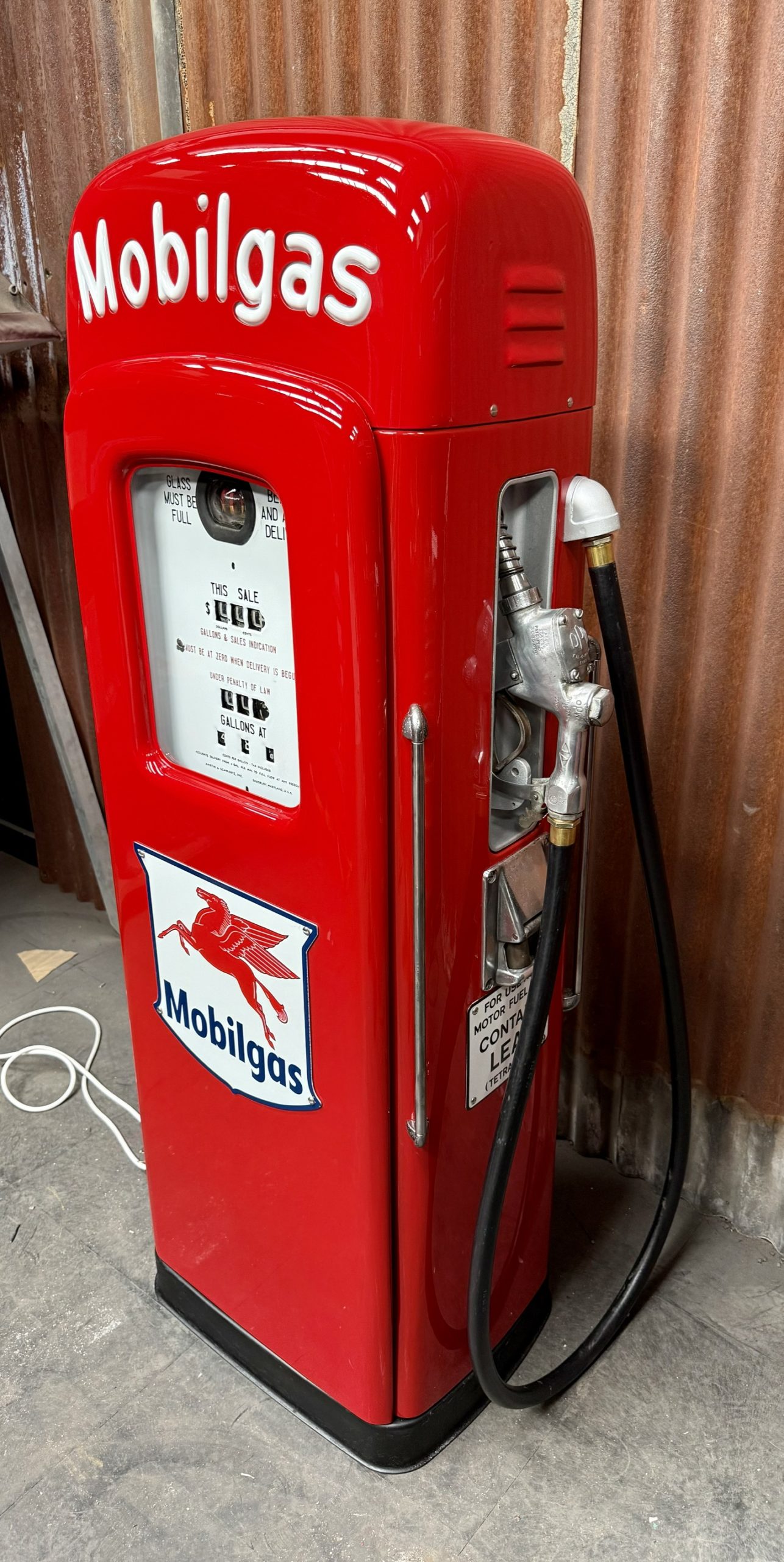 Pompe à essence Mobilgas 1950 Pompe à essence Mobilgas 1950
